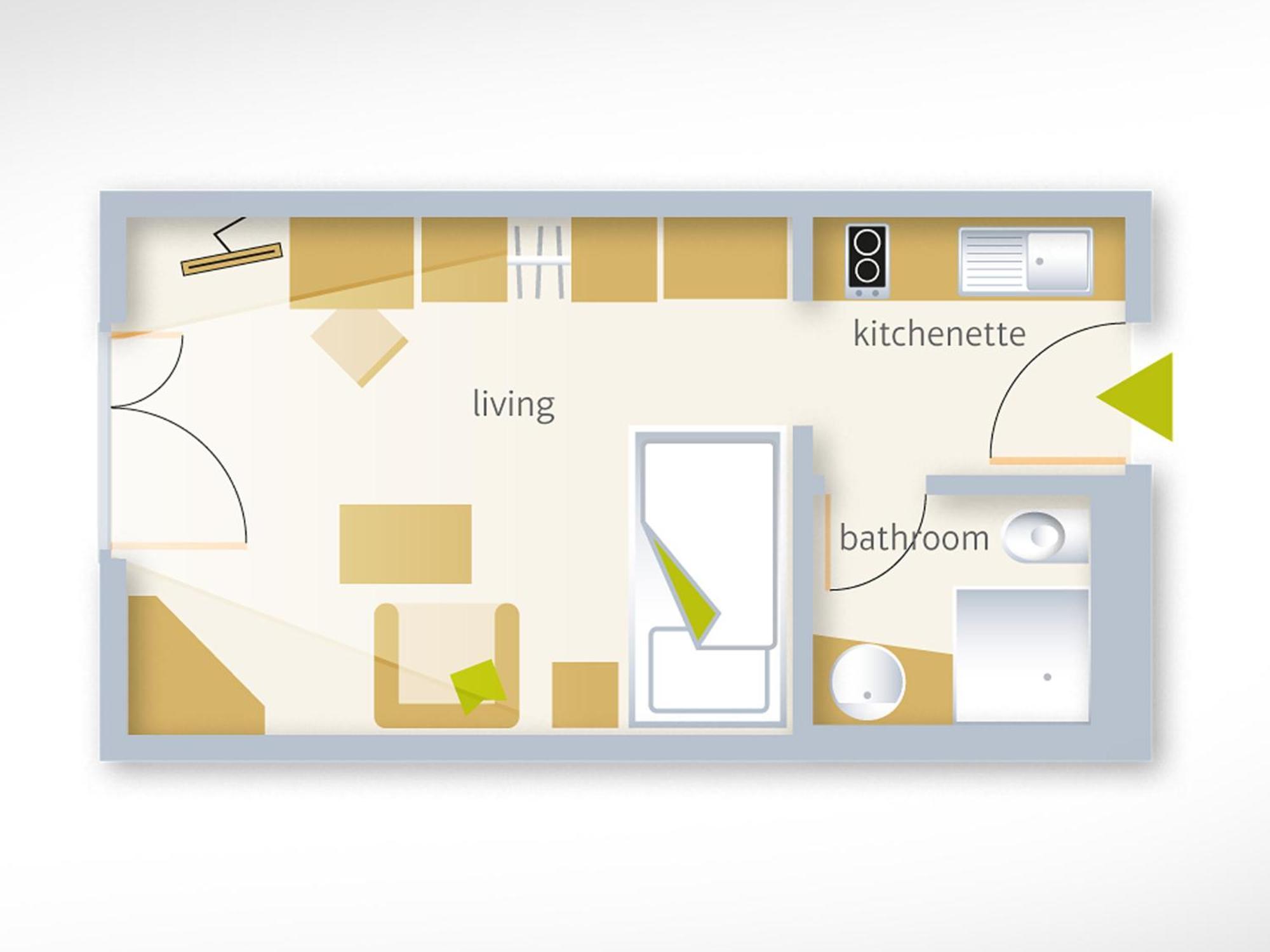 Standard Apartment für 1 Person